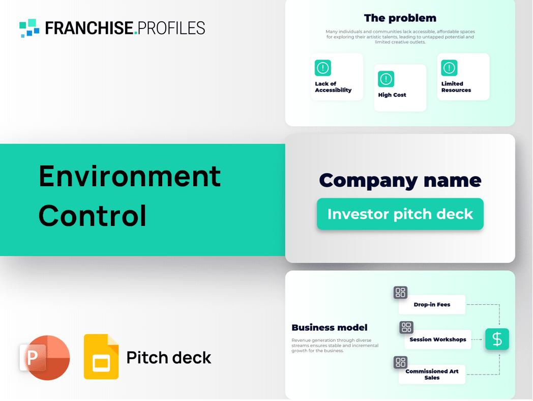 Environment Control Franchise Pitch Deck Template