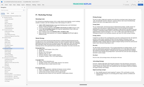 eos worldwide franchise business plan 4