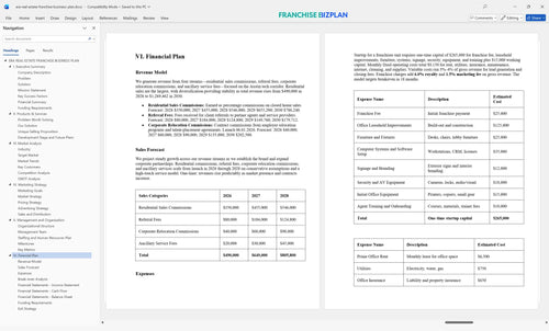 era real estate franchise business plan 6