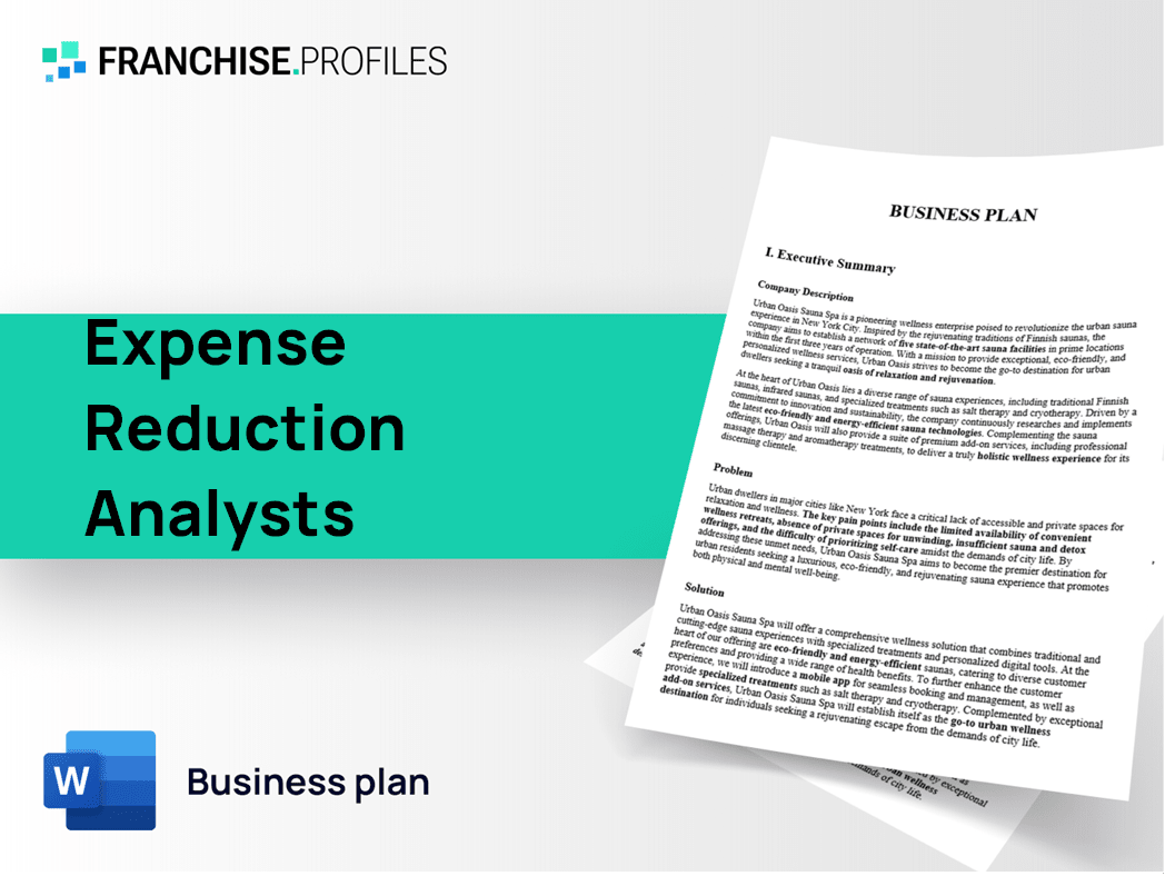 Expense Reduction Analysts Franchise Business Plan Template