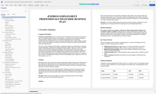 express employment professionals franchise business plan 1