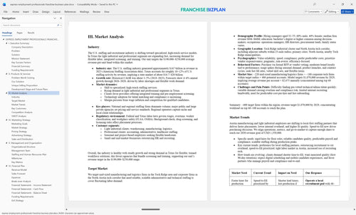 express employment professionals franchise business plan 3