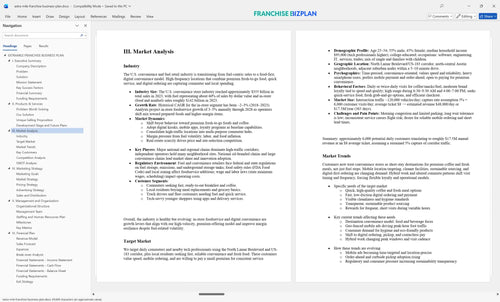 extra mile franchise business plan 3