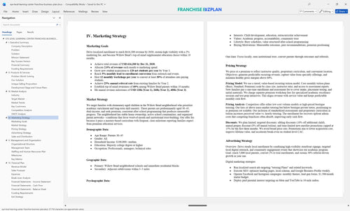 eye level learning center franchise business plan 4