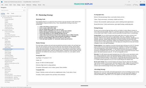 fantastic sams franchise business plan 4