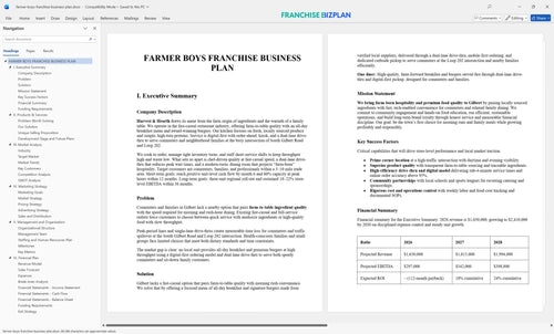 farmer boys franchise business plan 1