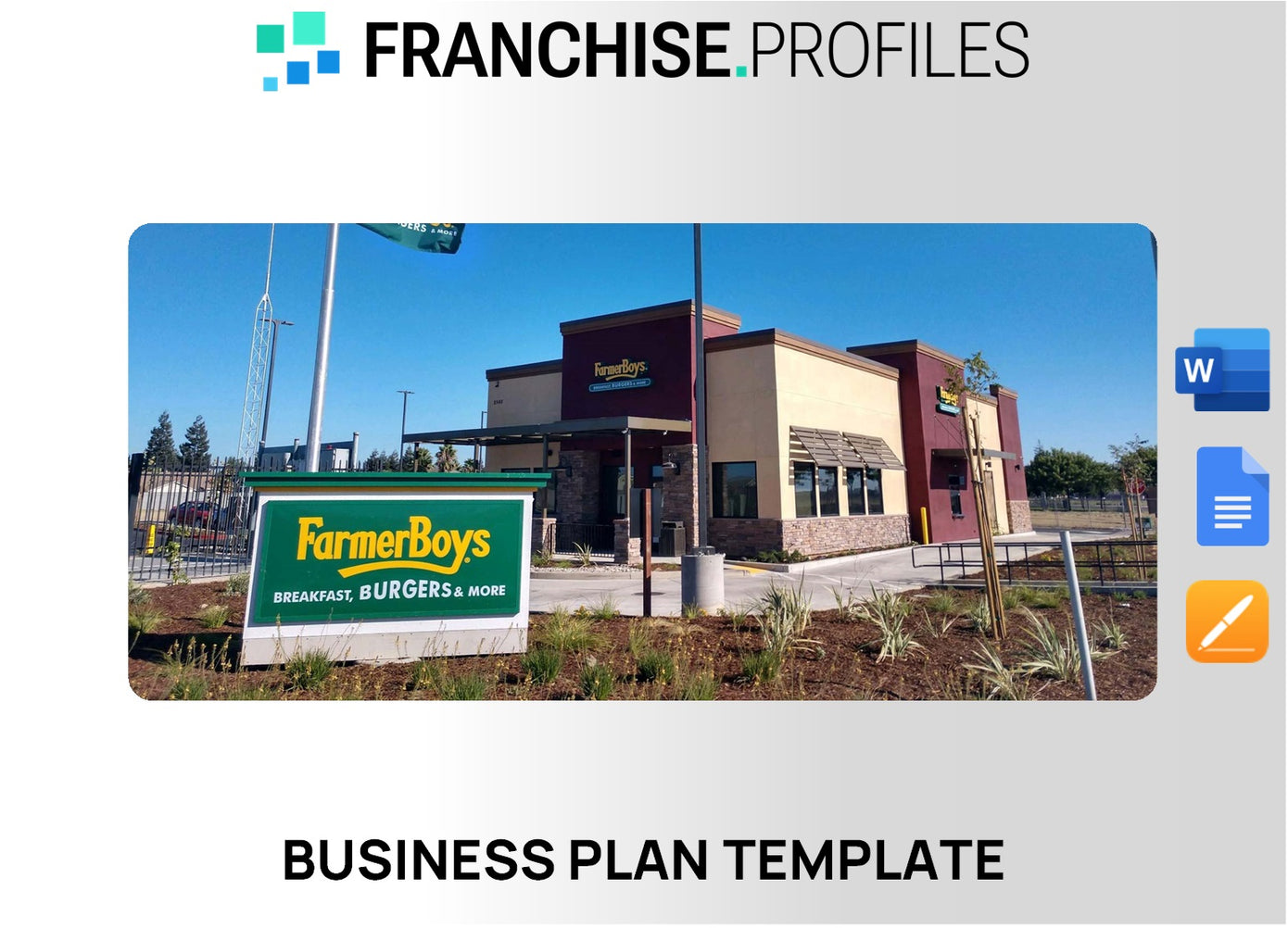 Farmer Boys Franchise Business Plan Template