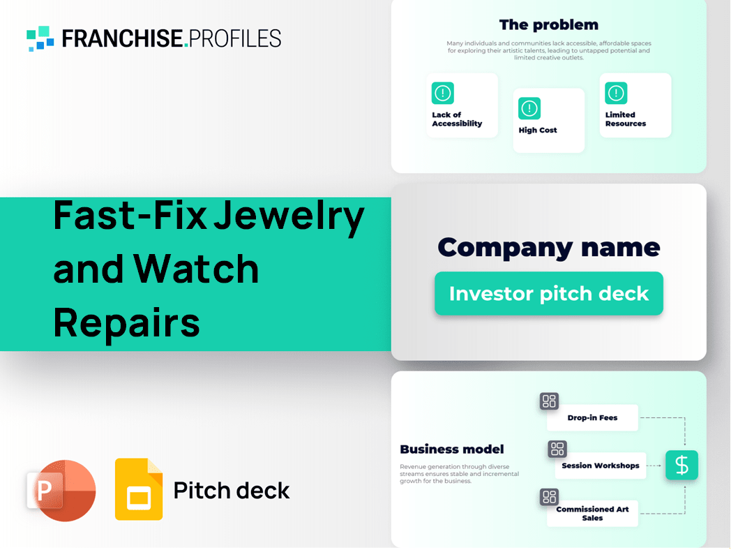 Fast-Fix Jewelry and Watch Repairs Franchise Pitch Deck Template