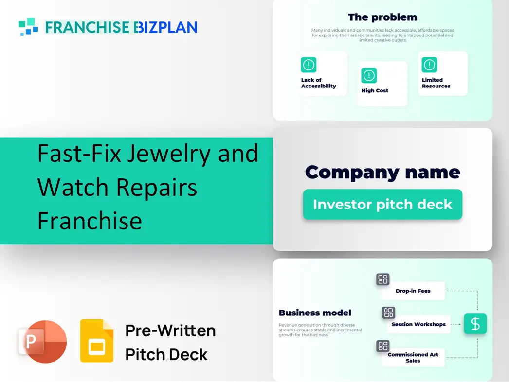 Fast-Fix Jewelry and Watch Repairs Franchise Investment Pitch Deck 2026