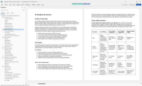 fastest labs franchise business plan 2