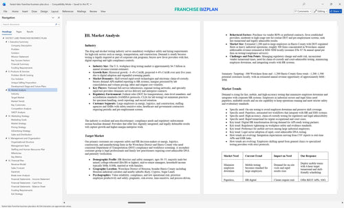 fastest labs franchise business plan 3