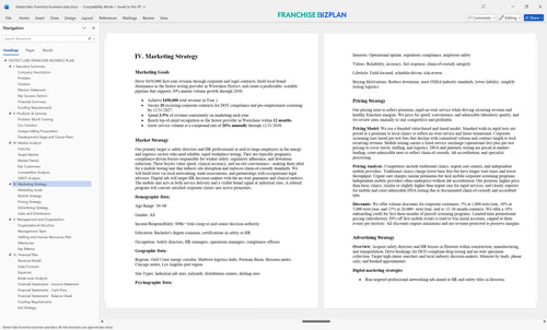 fastest labs franchise business plan 4