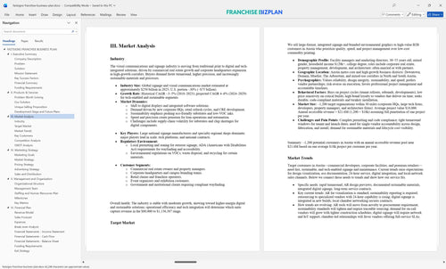 fastsigns franchise business plan 3