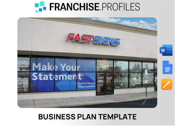 FASTSIGNS Franchise Business Plan Template