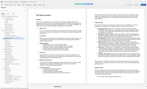 fazolis franchise business plan 3