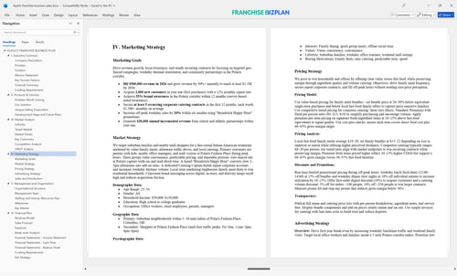 fazolis franchise business plan 4