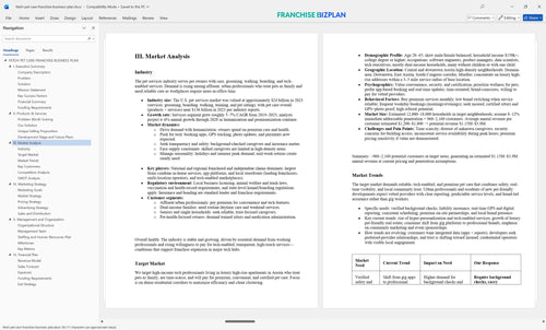 fetch pet care franchise business plan 3