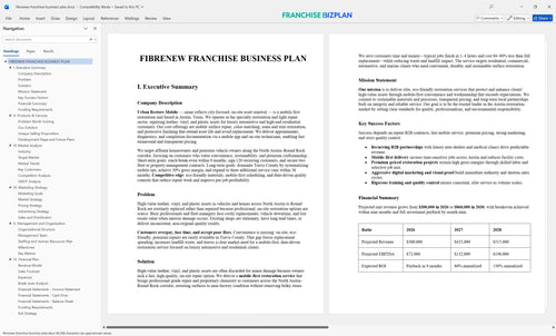 fibrenew franchise business plan 1