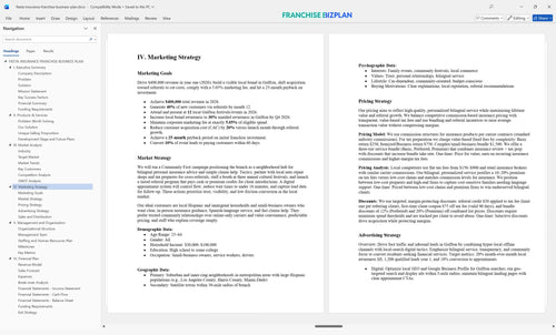 fiesta insurance franchise business plan 4