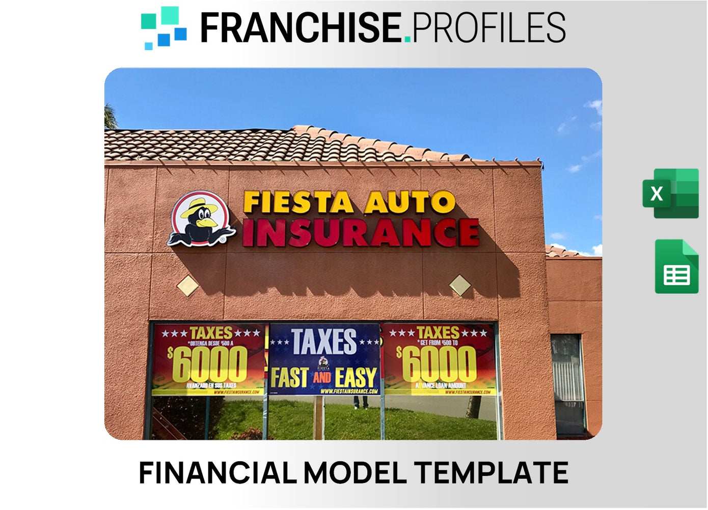Fiesta Insurance Franchise Financial Model Template