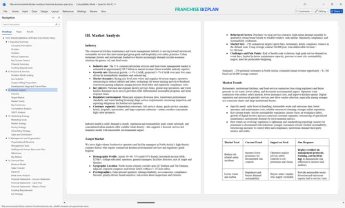 filta environmental kitchen solutions franchise business plan 3