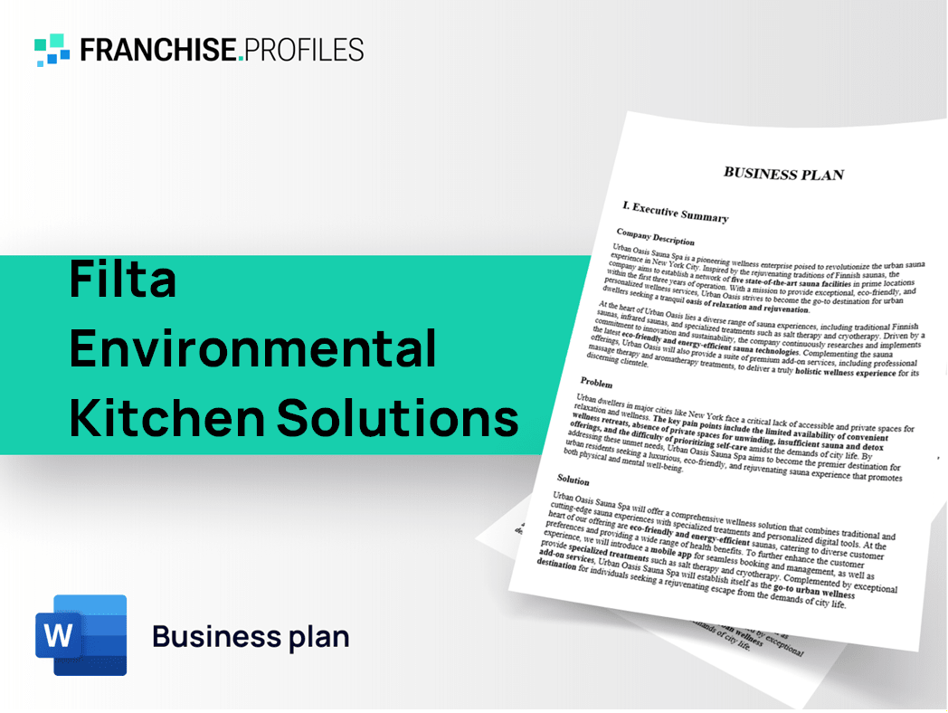 Filta Environmental Kitchen Solutions Franchise Business Plan Template