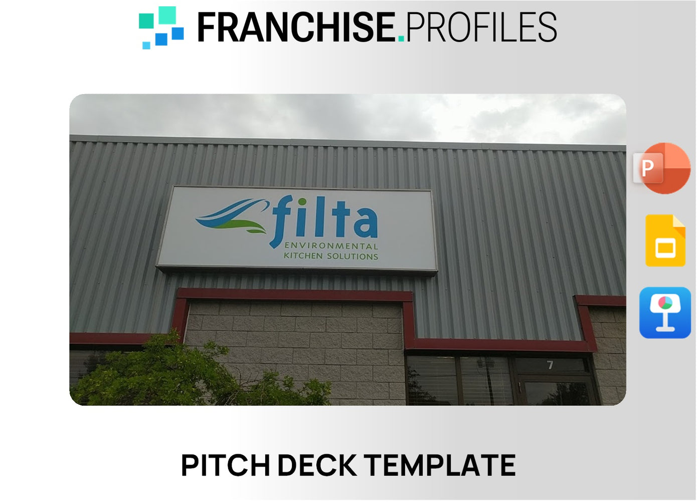 Filta Environmental Kitchen Solutions Franchise Pitch Deck Template