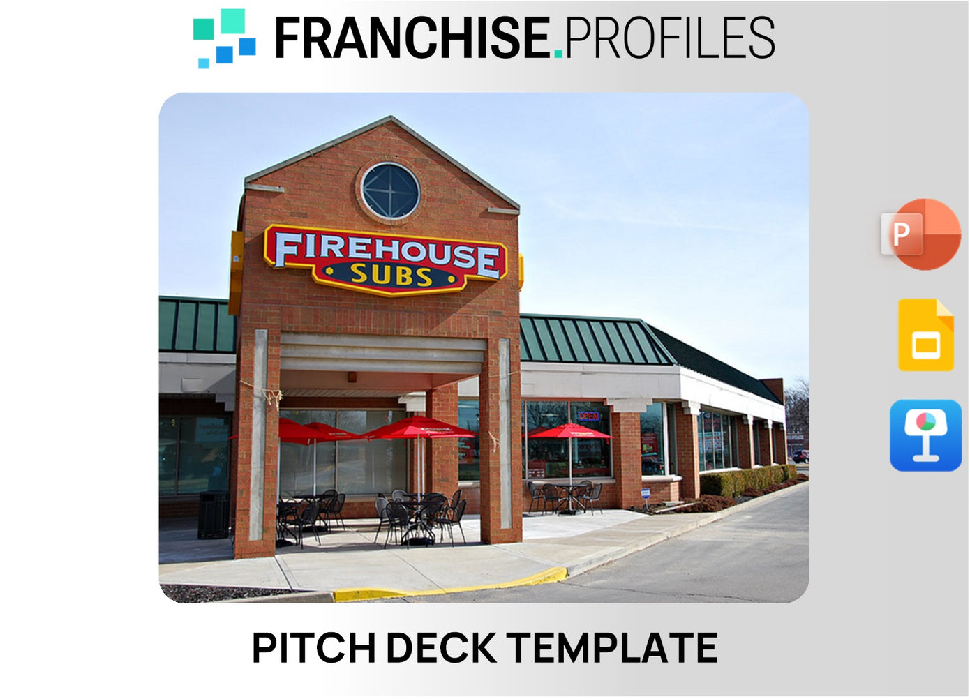 Firehouse Subs Franchise Pitch Deck Template