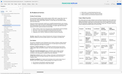 first choice business brokers franchise business plan 2