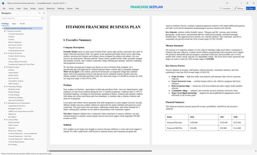 fit4mom franchise business plan 1