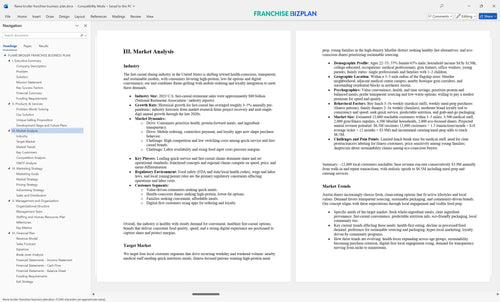flame broiler franchise business plan 3