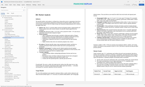fleet feet sports franchise business plan 3