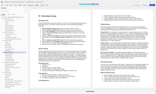 fleet feet sports franchise business plan 4