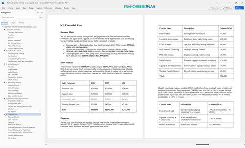 fleet feet sports franchise business plan 6
