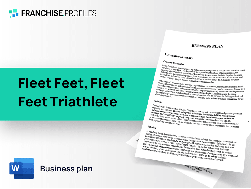 Fleet Feet, Fleet Feet Triathlete Franchise Business Plan Template