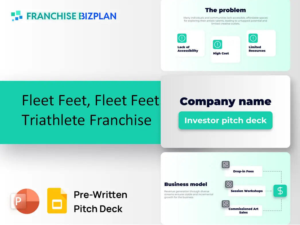 Fleet Feet Triathlete Franchise Pitch Deck Template