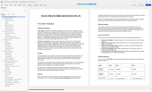 flex franchise business plan 1