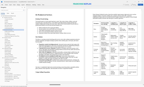 flex franchise business plan 2