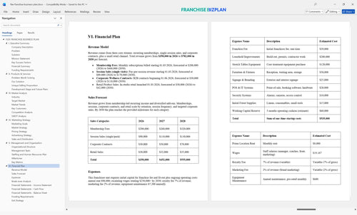 flex franchise business plan 6