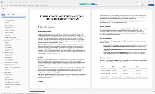 floor coverings international franchise business plan 1