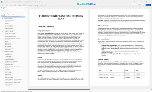 floors to go franchise business plan 1