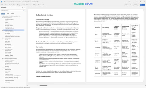 floors to go franchise business plan 2