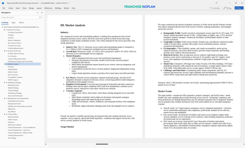flying locksmiths franchise business plan 3