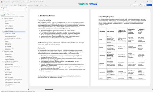 focalpoint coaching franchise business plan 2