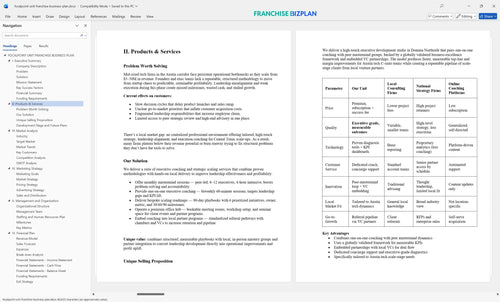 focalpoint unit franchise business plan 2