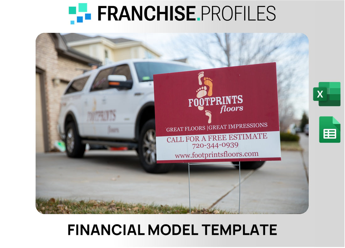 Footprints Floors Franchise Financial Model Template