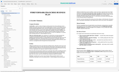 forevermark franchise business plan 1