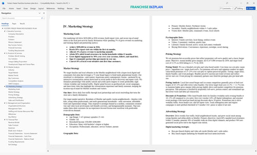 fosters freeze franchise business plan 4