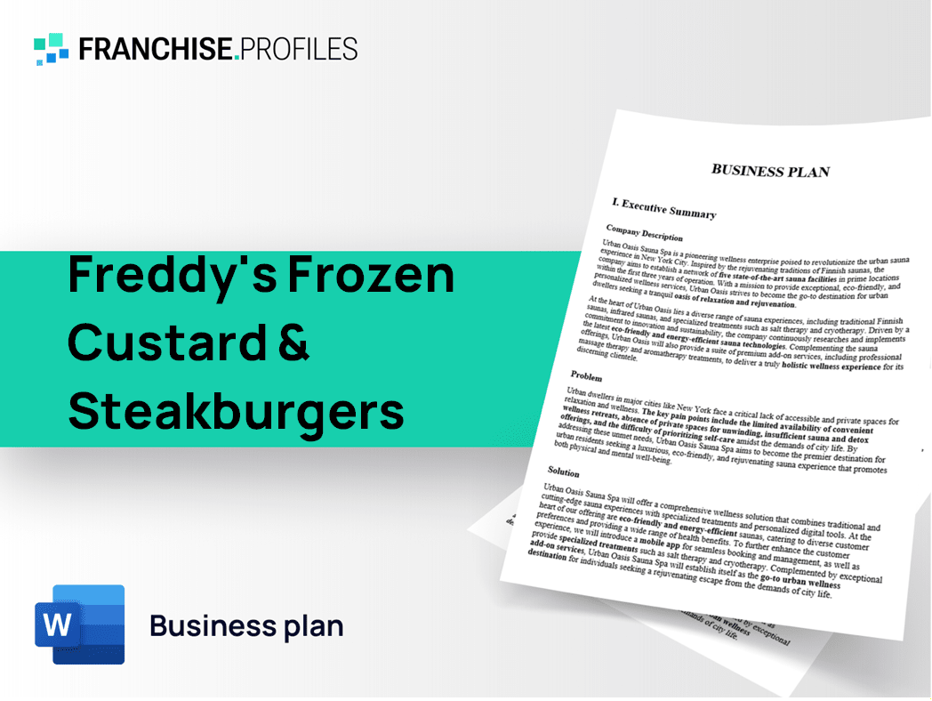 Freddy's Frozen Custard & Steakburgers Franchise Business Plan Template