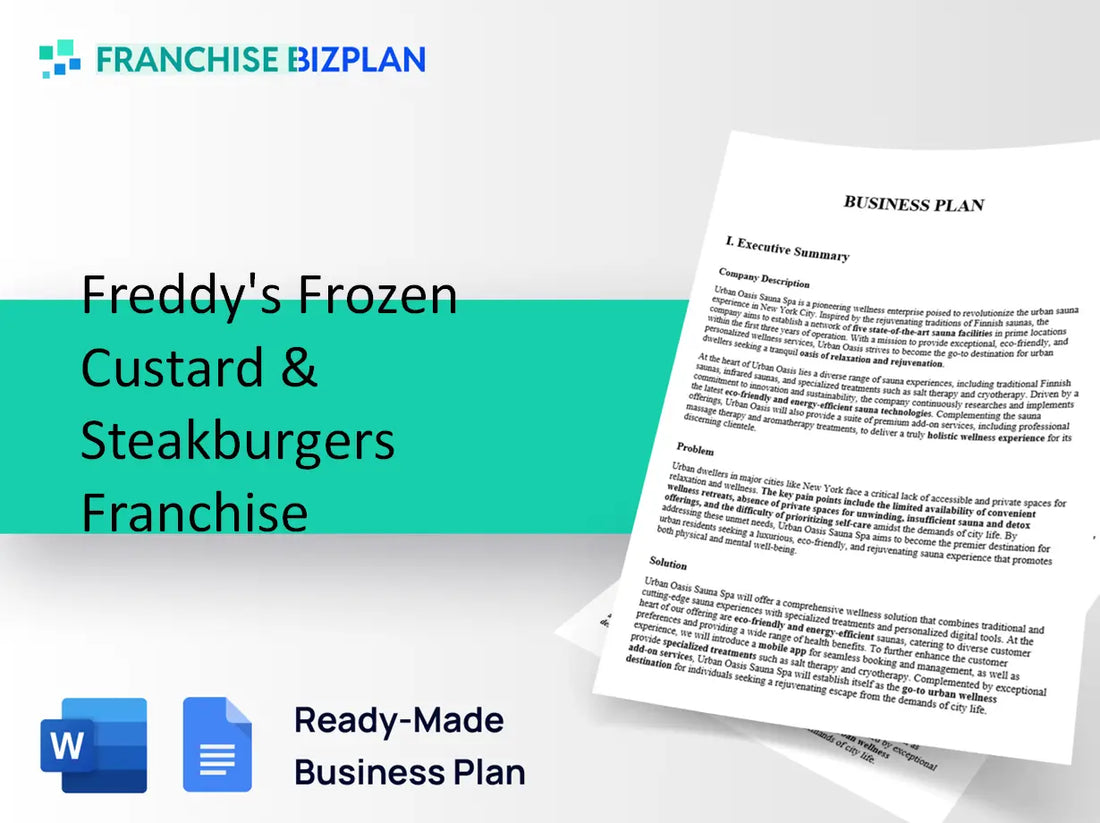 Freddy's Frozen Custard & Steakburgers Franchise Business Plan 2026 Updated
